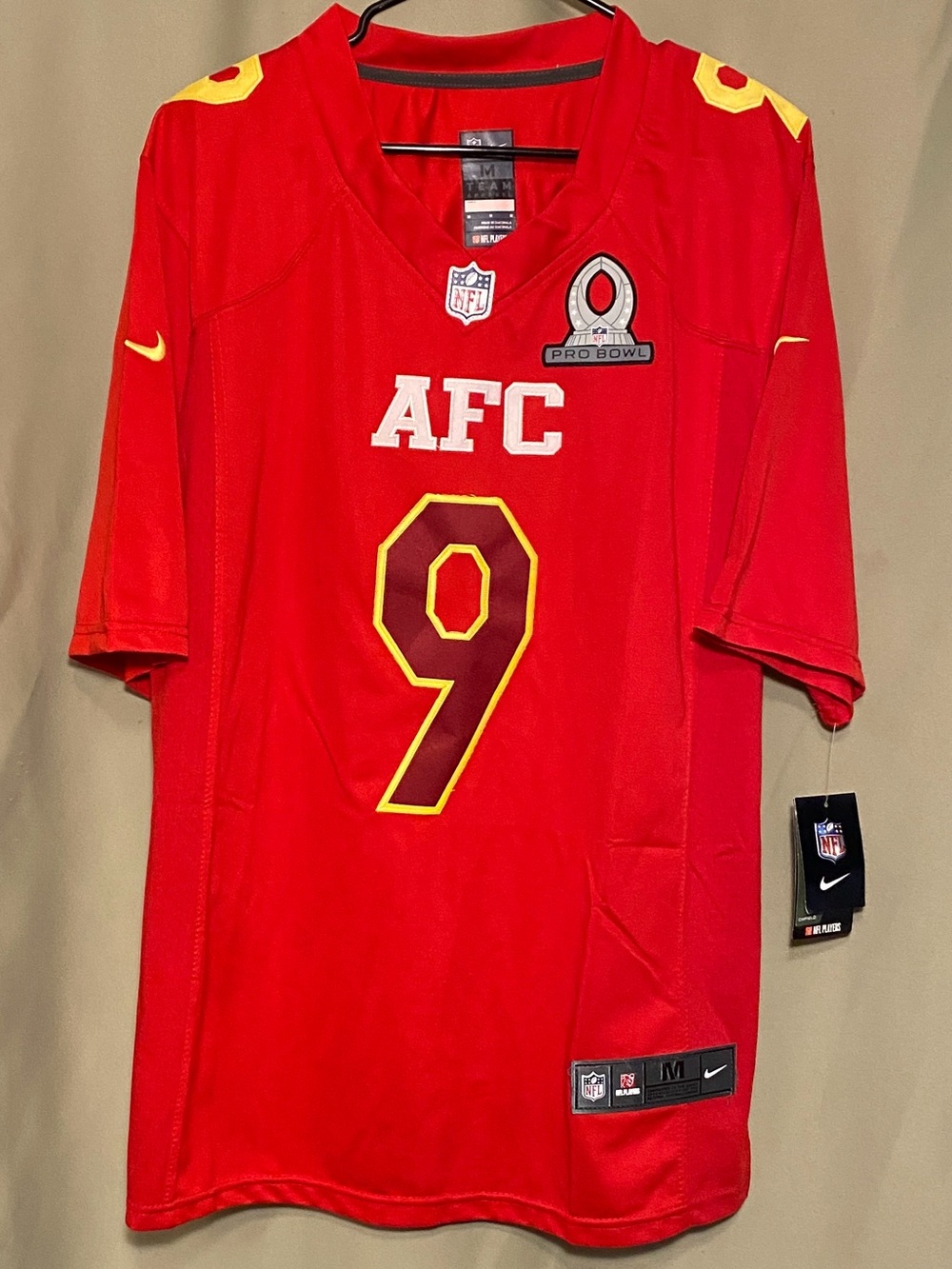 Nike Team Apparel Tucker #8 AFC Pro Bowl Jersey Red M